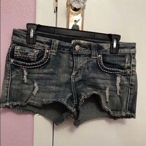 Juniors blue jean shorts size 7